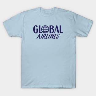 Global Airlines - Blue Background T-Shirt